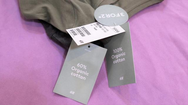 【H＆M ジャージートップス】オーガニックコットンの比率がアイテムにより異なるようです