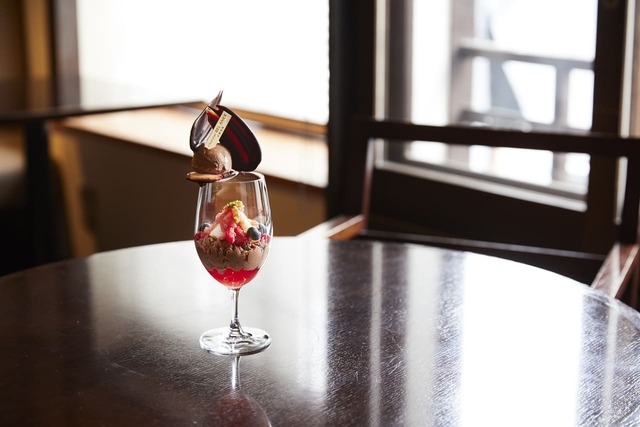【ベルアメール 京都別邸　カフェメニュー】「ショコラベリーパフェ」￥1,430