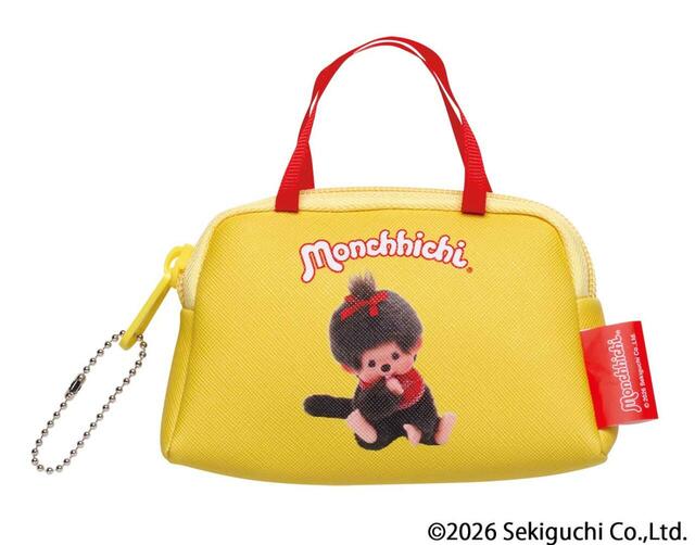 【モンチッチ キーチェーンバッグコレクション（全6種）】イエロー