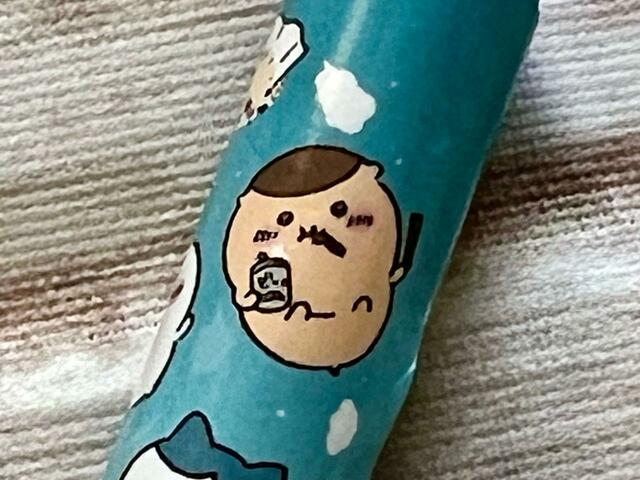 空を飛んでいる時もお酒とおつまみが手放せないくりまんじゅうがかわいい♪