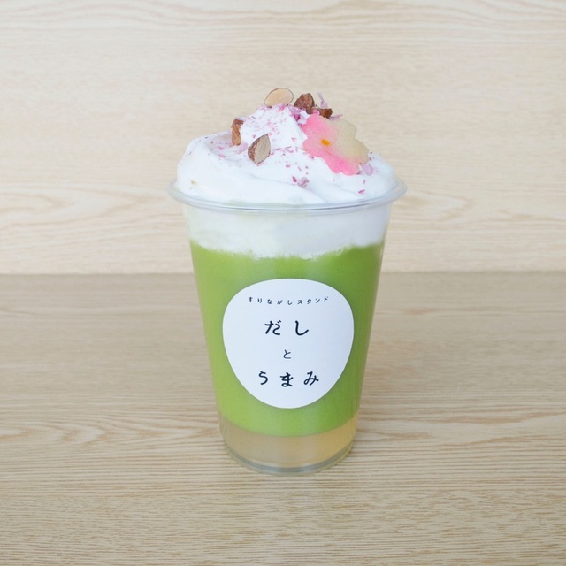 うすい豆と桜のすりながし