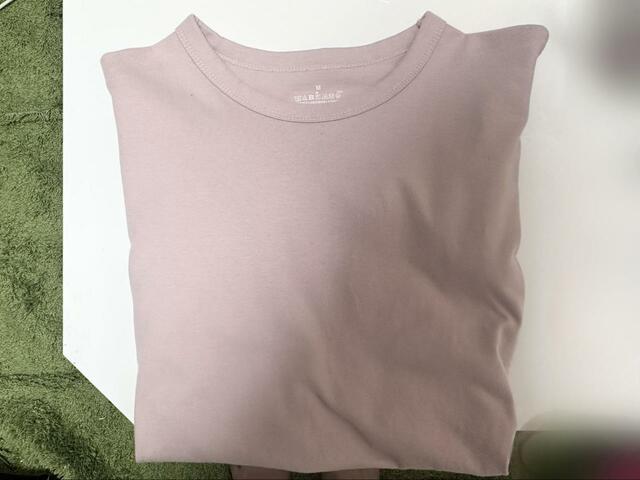 【無印良品 余った素材を利用したクルーネック長袖Ｔシャツ】売り切れ続出！環境にもやさしい長袖Tシャツ