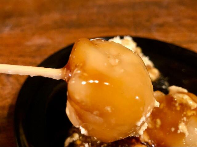 【24 sweets shop みたらし団子瓶】こってり甘い醤油だれとホイップクリームの組み合わせがいい感じです