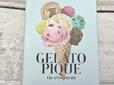 いろいろなフレーバーのアイスがカラフルでかわいい〜！【sweet 2023年10月号付録】「gelato pique（ジェラートピケ）特製　上質サテンポーチ＆ハードカバーメモノート」