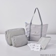 【カフェ レクセル】「軽量軽快旅具セット」15,000円(スタイリッシュなグレーカラー):キャリーオンバッグ(グレー)、オーガナイザーAIR(2サイズ・グレー)、カフェ レクセル10周年オリジナルバッグ(グレー)、アニバーサリーブレンド ドリップコーヒー7g×5パック、10周年オリジナルミニボトル