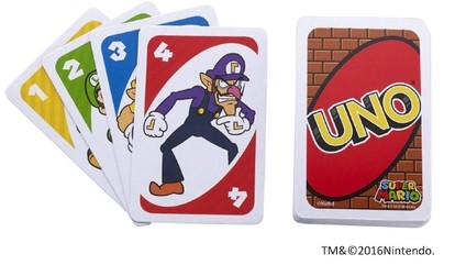 マリオたちが描かれた限定版UNO「ウノ スーパーマリオ」発売決定