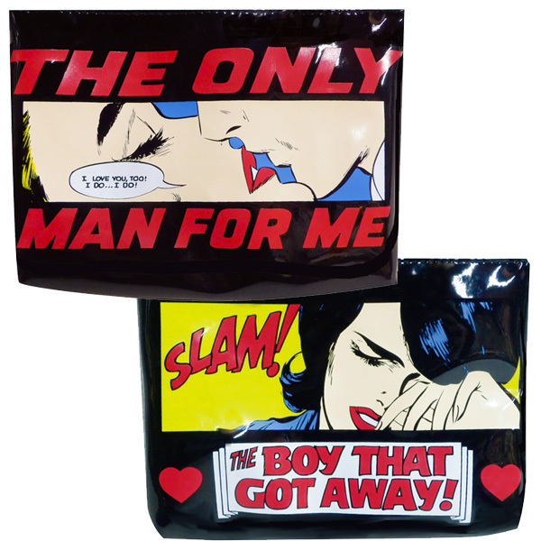 エナメルフラットポーチ（オンリーマンフォーミー）￥1,500+税