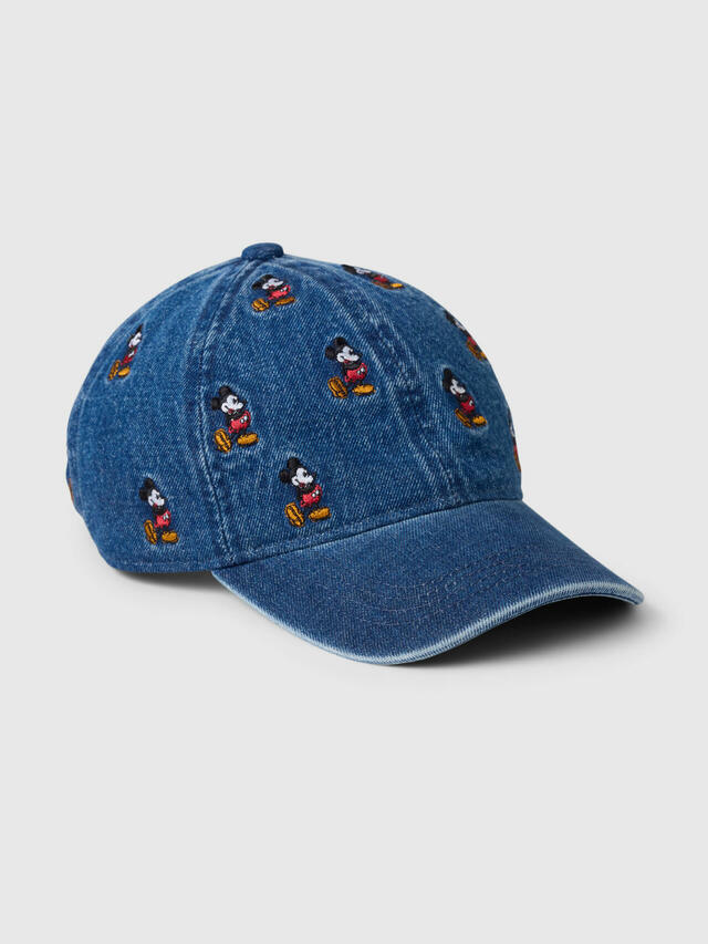 デニム ベースボールキャップ　¥3,490｜Gap x Disney Collegiate