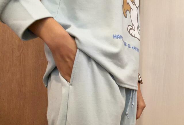【Recoverypro Lab. 疲労回復ウェア SNOOPY】ロングパンツは両サイドにポケットが付いています