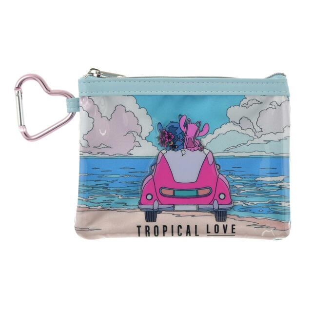スティッチ&エンジェル ポーチ フラット カラビナ付き STITCH & ANGEL 2,200円