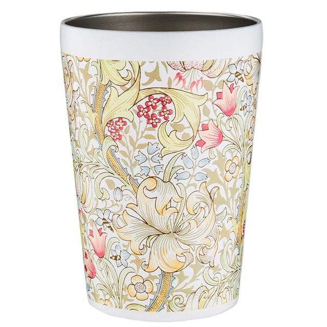 【ウィリアム・モリス 真空断熱タンブラー　ゴールデン・リリー】人気デザインを使った真空断熱タンブラー