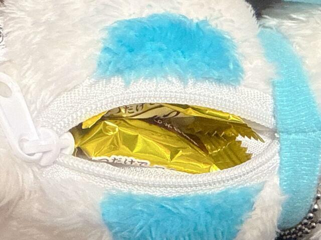 個包装のキャンディが2個入るサイズ感