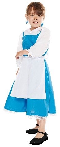 ディズニー 美女と野獣 ベル町娘S キッズコスチューム 女の子対応身長100-120cm 37082S　参照元：http://ure.pia.co.jp/articles/-/93374