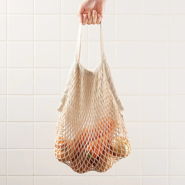 【無印良品 収納用品ランキング第10位】「コットンメッシュバッグ」790円（税込）