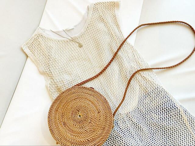 【maviru by KiraKiraShop wayメッシュワンピース】前後を入れ替えて、背面にリボンがくるバックリボンコーデ