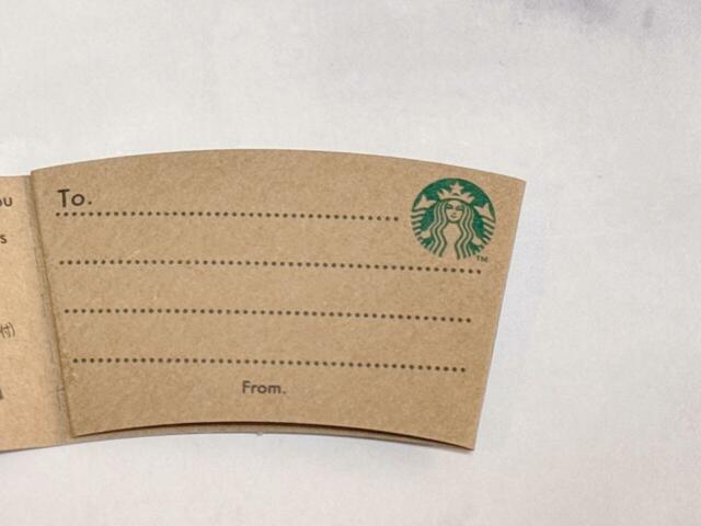 メッセージが書けるので、ちょっとしたギフトにもおすすめ