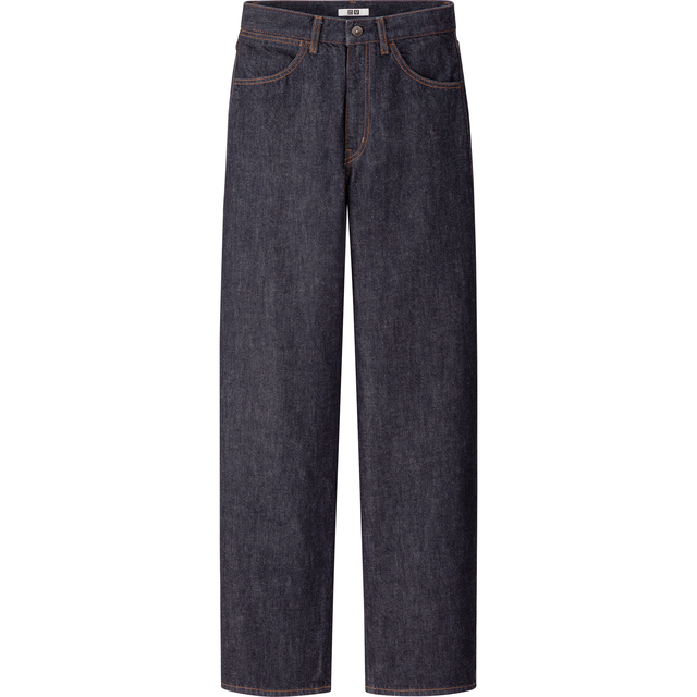 ワイドフィットカーブジーンズ（丈標準76cm）68ブルー