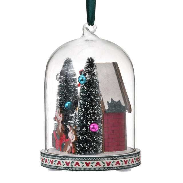 チップ&デール オーナメント ライトアップ ドーム DISNEY CHRISTMAS 3,300円