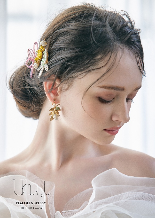 KURAUDIA × PLACOLE & DRESSY（クラウディア×プラコレ）新作ウェディングドレス｜Uhu,t（ウフト）ヘアアクセサリー