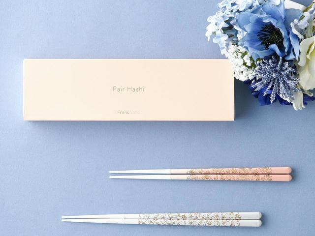 GS ペア箸 フラワー＆リーフ：2,800円