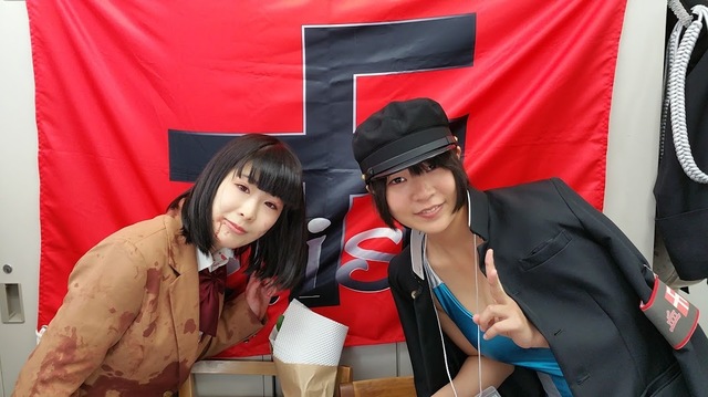 『フェ血ス』ブースにて