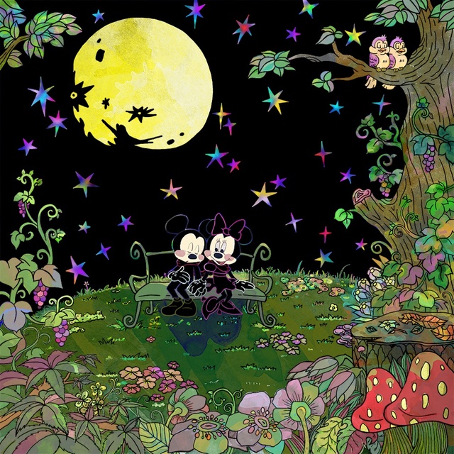 『大人ディズニー 素敵なスクラッチアート ミッキー&フレンズ』中面/© Disney