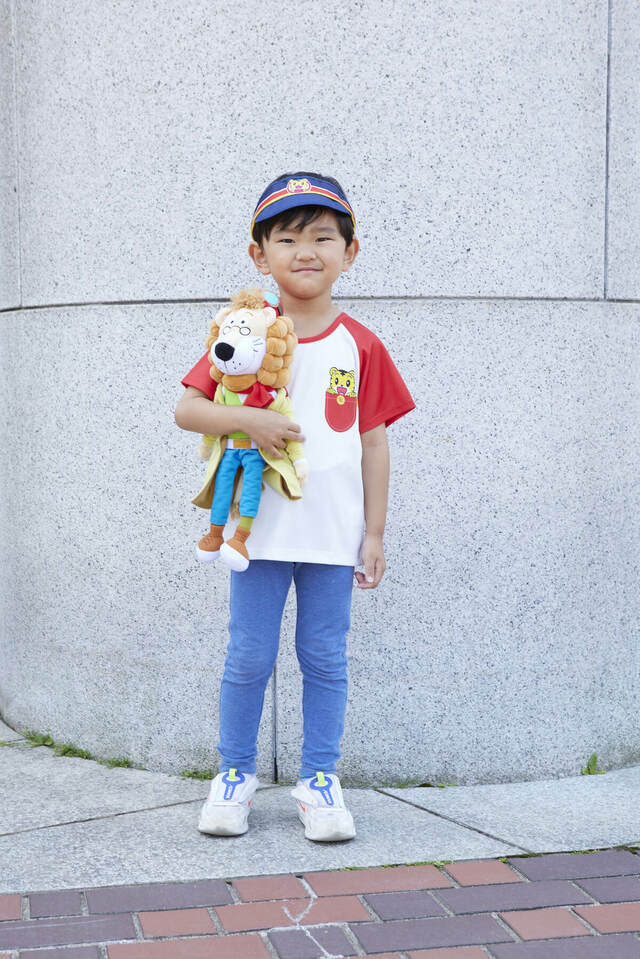 しまじろうと おそろいTシャツ（ラグラン）とガオガオさんと