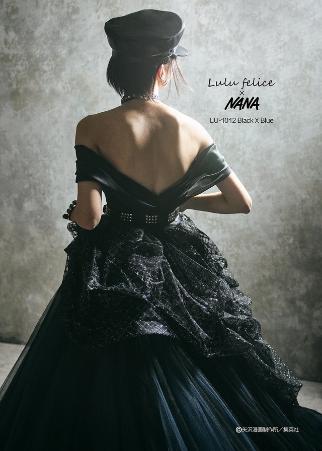 「Lulu felice×NANA」新作ウェディングドレス　LU-1012_BlackXBlue