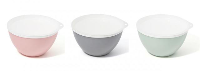 らくチン レンジ調理鍋/耐熱レンジボウル＆ざるセット 20cm：各1,650円（税込）