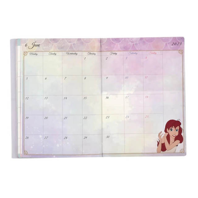 リトル・マーメイド 手帳・スケジュール帳 2023 B6 メタリック CALENDARS & ORGANIZERS 1,980