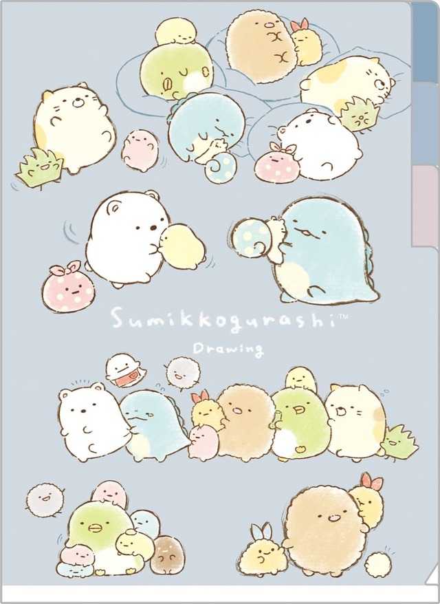 【すみっコぐらし「すみっコドローイング」】「A5インデックスホルダー」275円