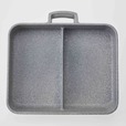 取っ手が外せるストーンマーブル仕切りフライパン