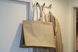 【無印良品 ジュートマイバッグ】使わないときは掛けておけるので圧迫感がありません♪