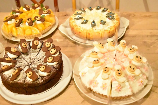 可愛いケーキが勢ぞろい！