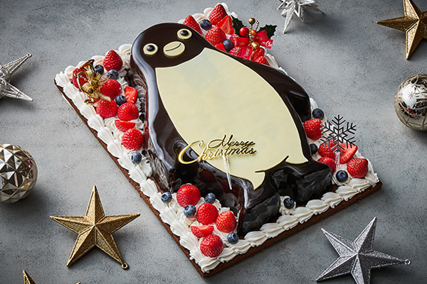 Suicaのペンギン クリスマスパーティーケーキ ≪1日4台限定≫　【料金】￥18,000／会員価格￥16,200【ホテルメトロポリタン　クリスマスケーキ2026】