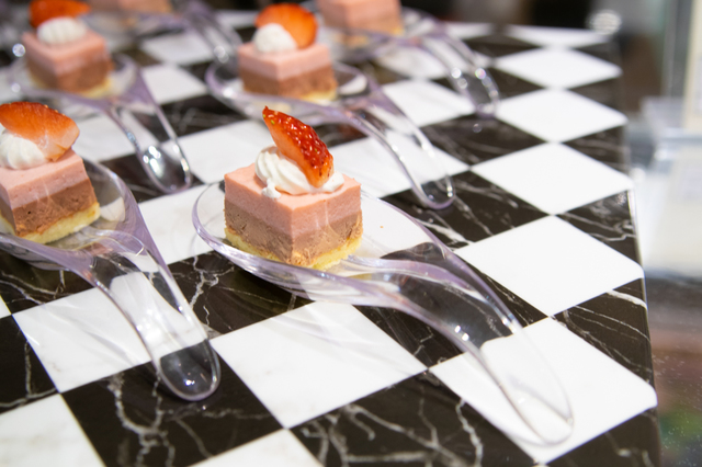 チョコと苺のムース