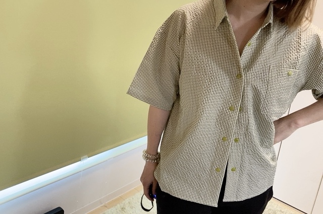 【ワークマン レディース撥水サッカー半袖シャツ】ギンガムチェックやストライプなどの柄があります