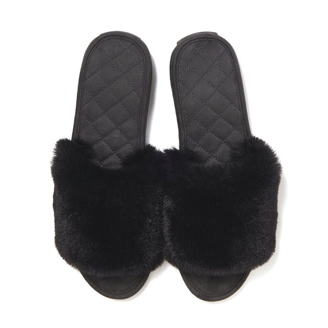 エコファー×プレート ルームシューズ