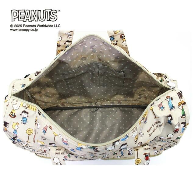 コンパクトに折りたためるボストンバッグ「スヌーピー」