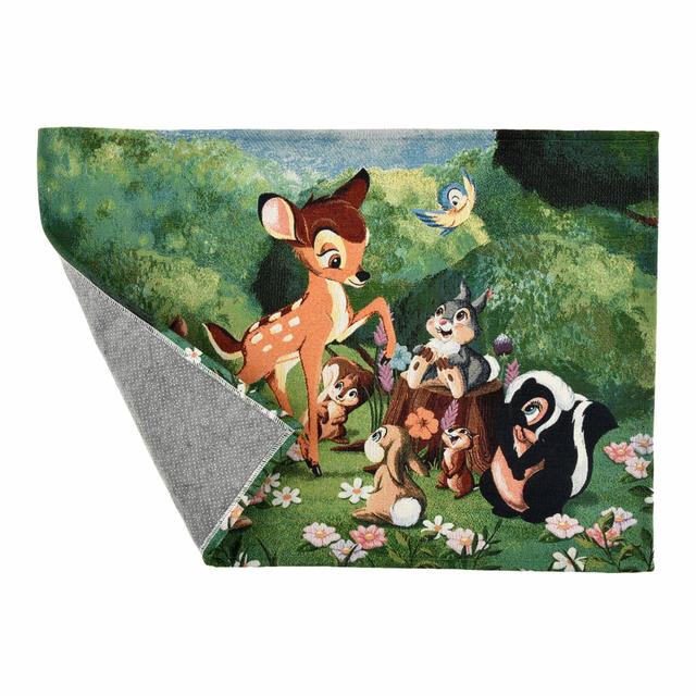 バンビ、とんすけ、フラワー マット Bambi 80years 4,180円