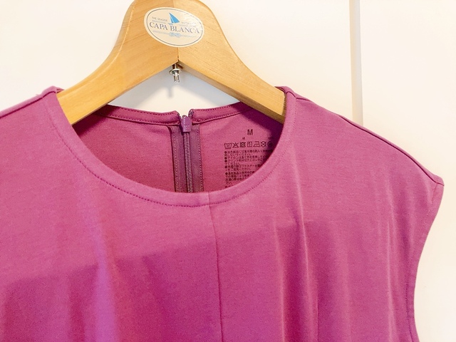 【無印良品 汗じみしにくいノースリーブワンピース 】夏だけでなく、秋頃まで長く着られそう♪