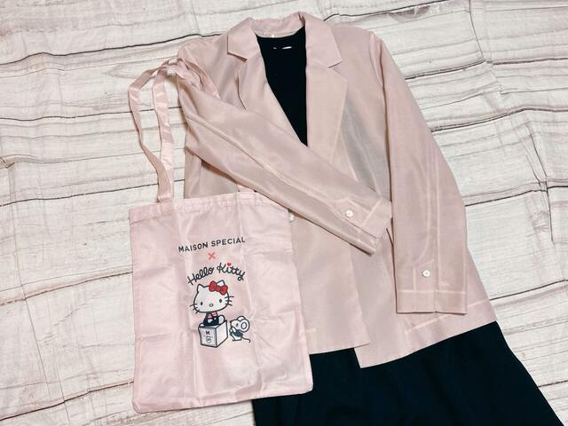 大人のピンクコーデにわせてみました