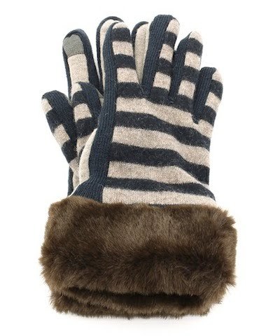 あったかiPhoneグッズ：casselini:iPhoneボーダーグローブ