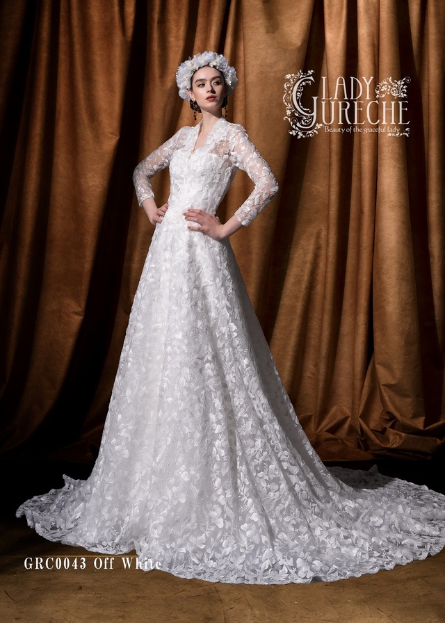 クラウディア｜「LADY GURECH（レディ・グレーチェ）」新作ウェディングドレス｜GRC0043_Offwhite