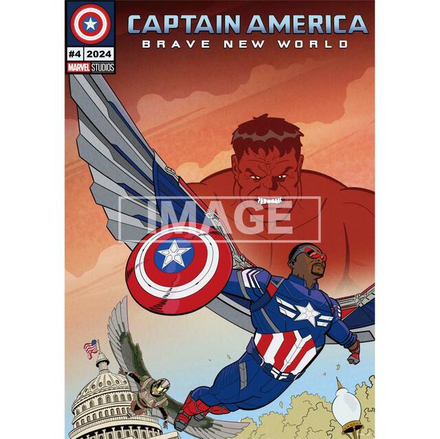 F賞 ポスター｜Happy くじ / MARVEL 『キャプテン・アメリカ:ブレイブ・ニュー・ワールド