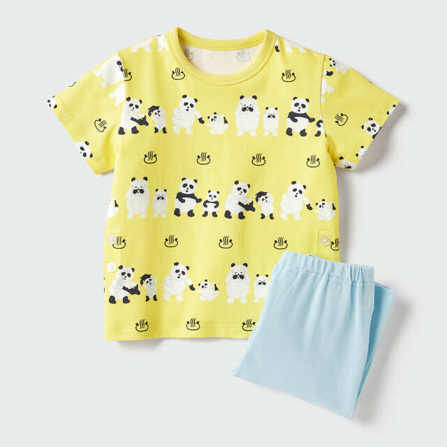 【ユニクロ「絵本コレクションドライパジャマ」¥1,500】『パンダ銭湯』のユニークなストーリーがパジャマになりました！