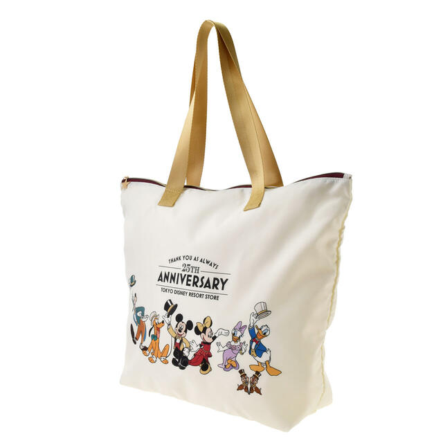 【東京ディズニーリゾート店限定】ミッキー&フレンズ トートバッグ ポケッタブル 東京ディズニーリゾート店25周年記念 2,900円