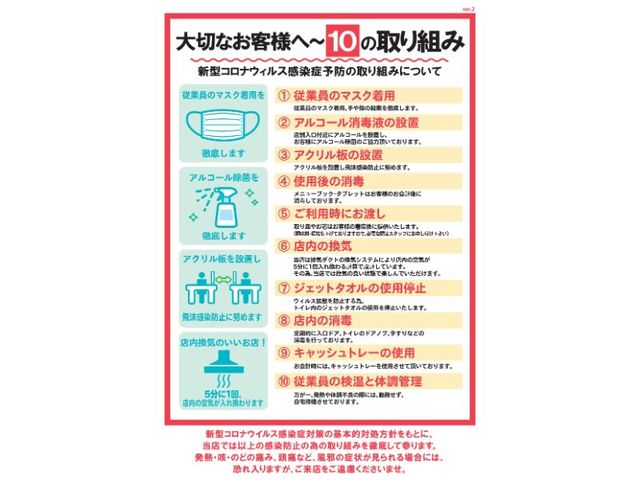 新型コロナウィルス感染対策