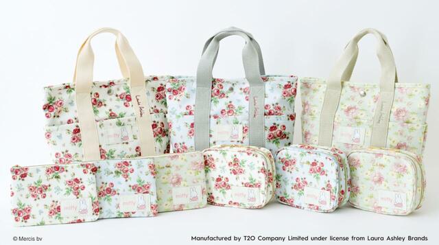 ローラ アシュレイの華やかでエレガントな花柄にミッフィーのネームがかわいいコラボレーション商品