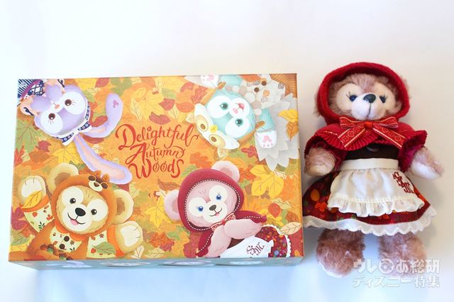 パスタスナックとぬいぐるみバッジのサイズ比較